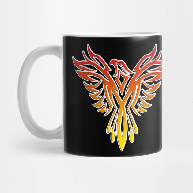 Red Phoenix Rising Gift by GBDesigner